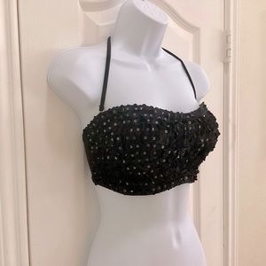 Aqua Soleil Sequin Swim Top